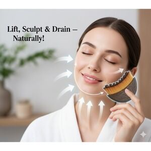 New Lymphatic Contour Face Brush, Dry Brushing Face Brush, Lymphatic Drainage Ma